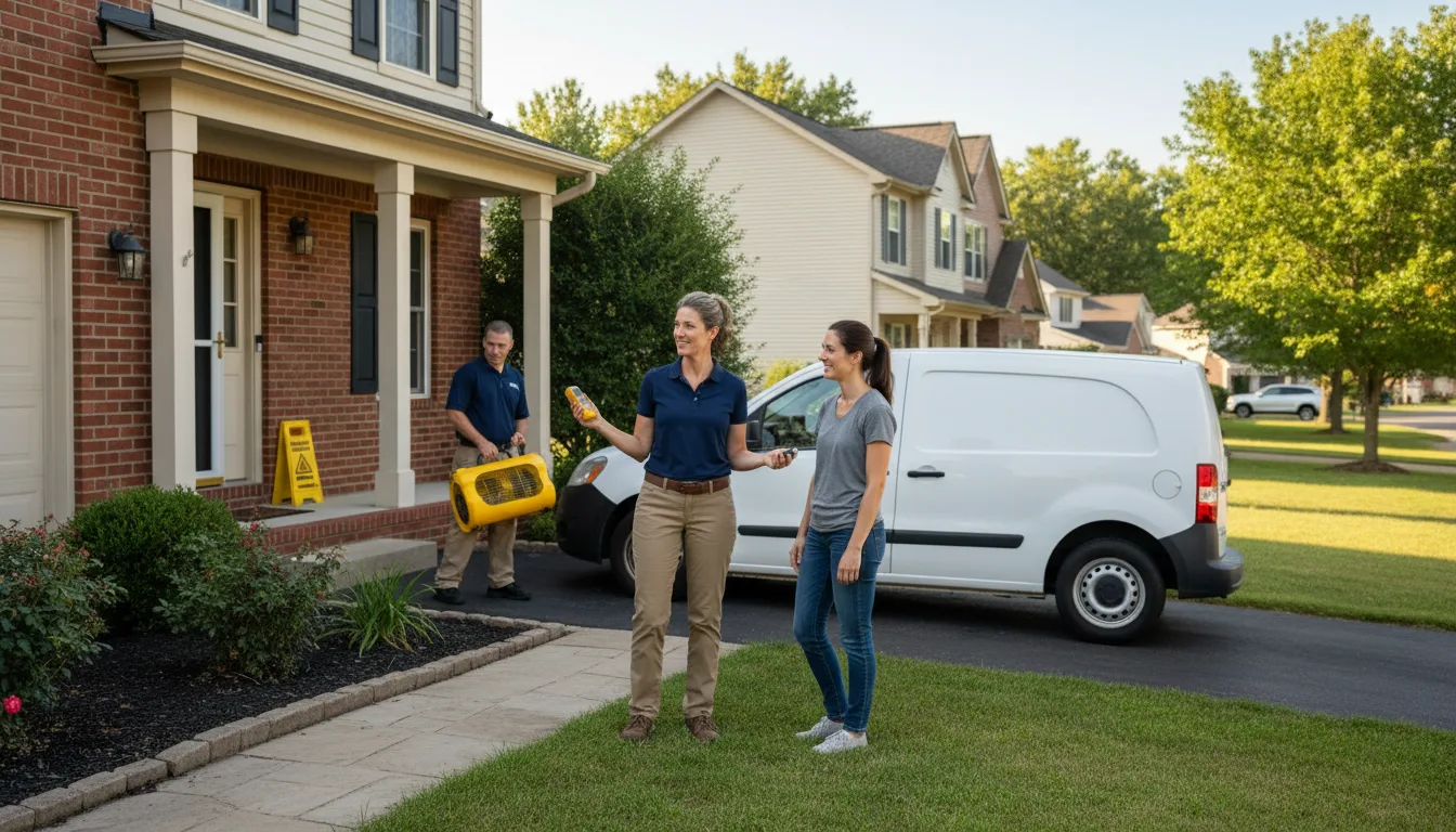 Residential water damage restoration in Cedar Bluff, VA